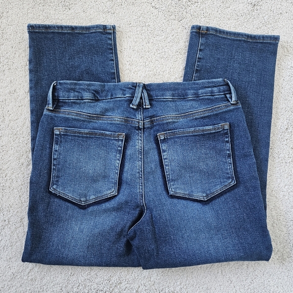 Good American | Good Petite Straight Indigo Blue Denim Stretch Jean Women 4 / 27 - Picture 9 of 9